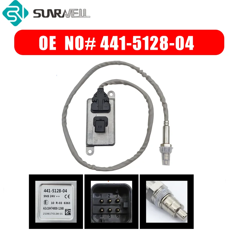

441-5128-04 NOX Sensor New Nitrogen Oxygen Sensor Nox Sensor 24V for CAT Caterpillar 441512804 Car Accessories 441512804