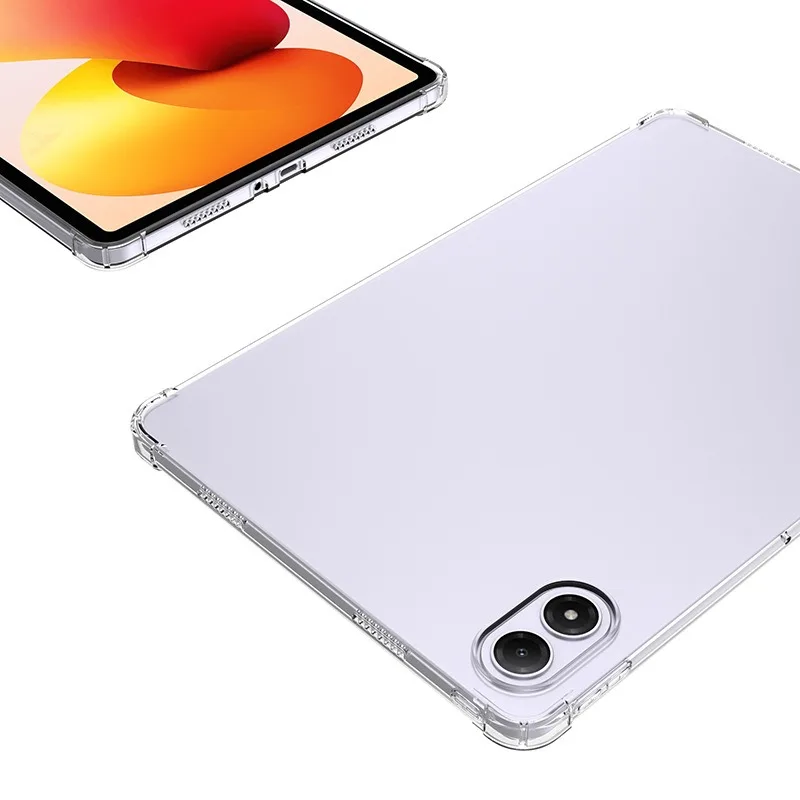 

Для Xiaomi Redmi Pad 2 Pro 12,1 дюйма 2025 Чехол 4 Утолщенная подушка безопасности Мягкий силиконовый ТПУ Прозрачный чехол Redmi Pad Pro 12,1 дюйма 2024