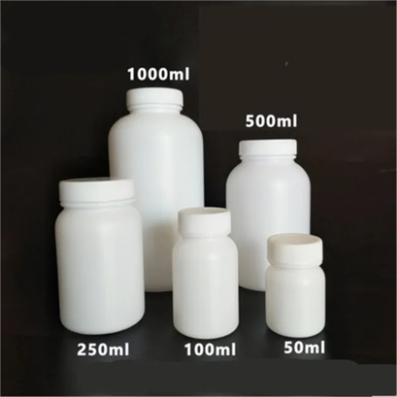 white plastic wide mouth bottle with inner cover,reagent bottle  50ml 100ml 250ml 500ml 1000ml