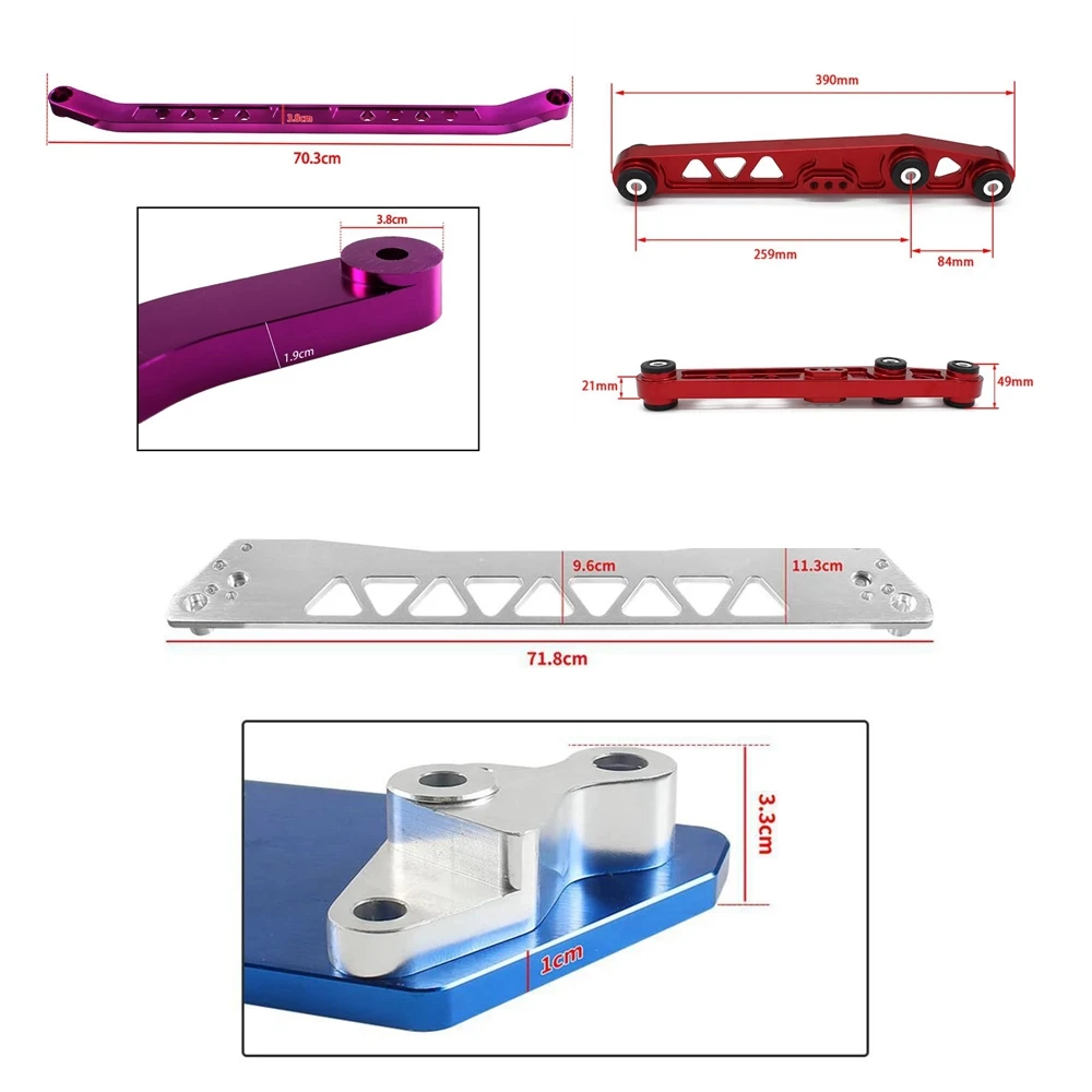 For Honda For Civic EG 92-95 Control Arms Set Rear Lower Control Arm Subframe Brace Tie Bar