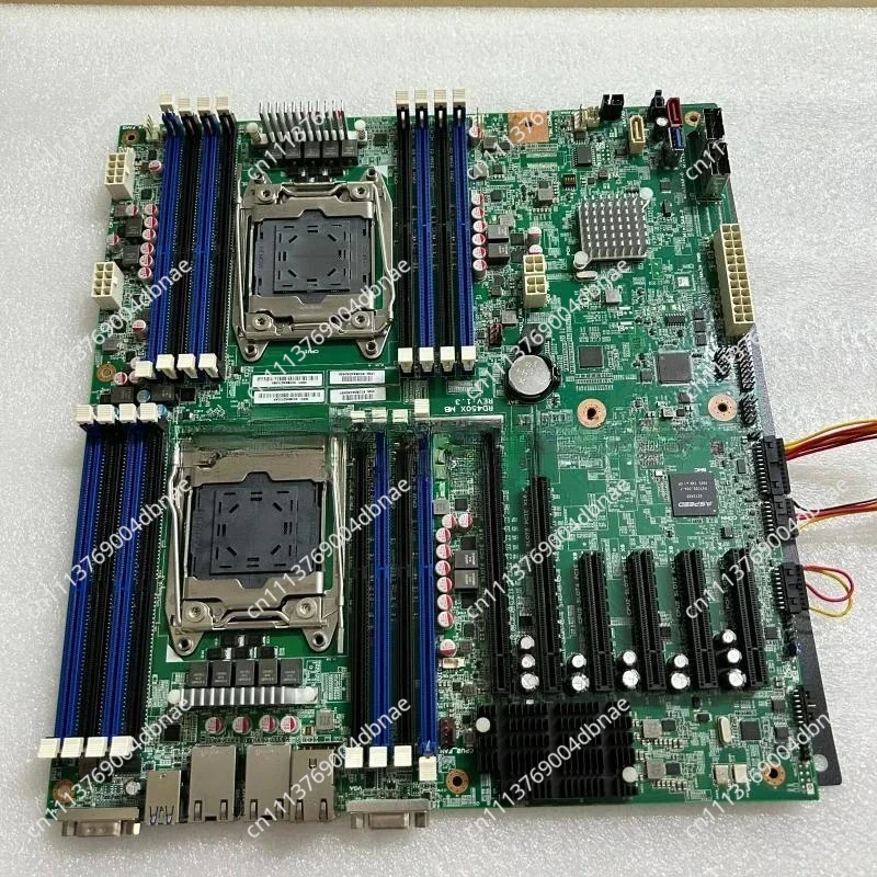 X99 Dual Socket E5-2680V4 Server Board C612 Chip E-ATX, Dual NVMe RAID Workstation Motherboard for Xeon V4/Data Center