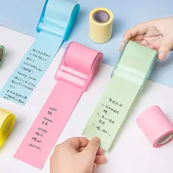 Notas Adhesivas creativas de estilo cinta, núcleo de papel desgarrable y reemplazable, 8m duradero, fuerte viscosidad, suministros escolares para estudiantes de oficina