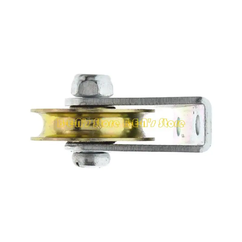 Y1AD Easy Installation 6mm Steel Cable Pulley Bracket Pulley Sliding Door Roller Wire