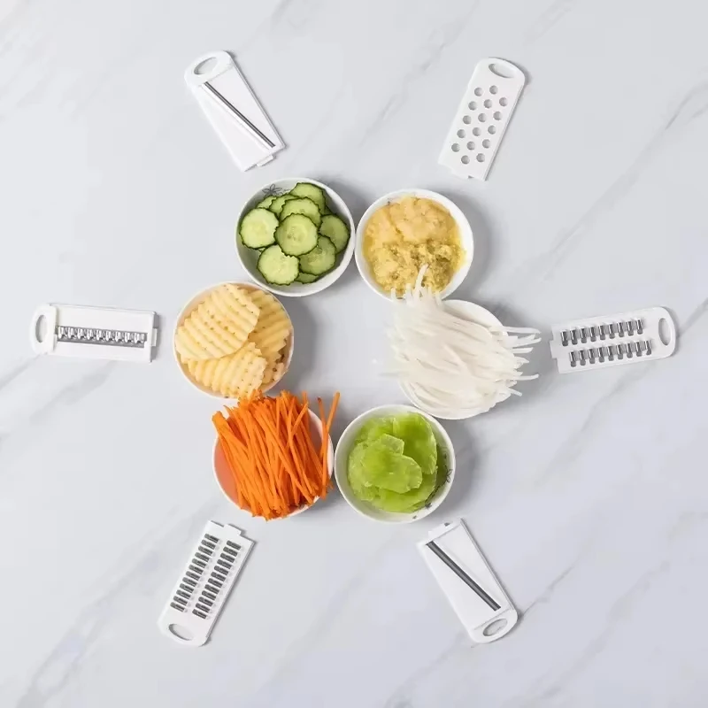 9 in 1 Vegetable Cutter Multi-Functional Potatoes Manually Cut Shred Slicer Grater Kitchenware Acceesories Tools Kitchen Gadget