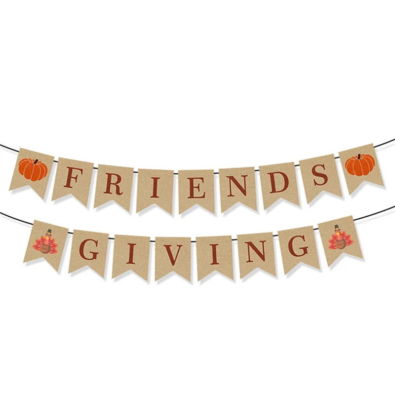 ABRB-1 шт. флаг с буквами, украшение на День Благодарения для украшения вечеринки на День Благодарения