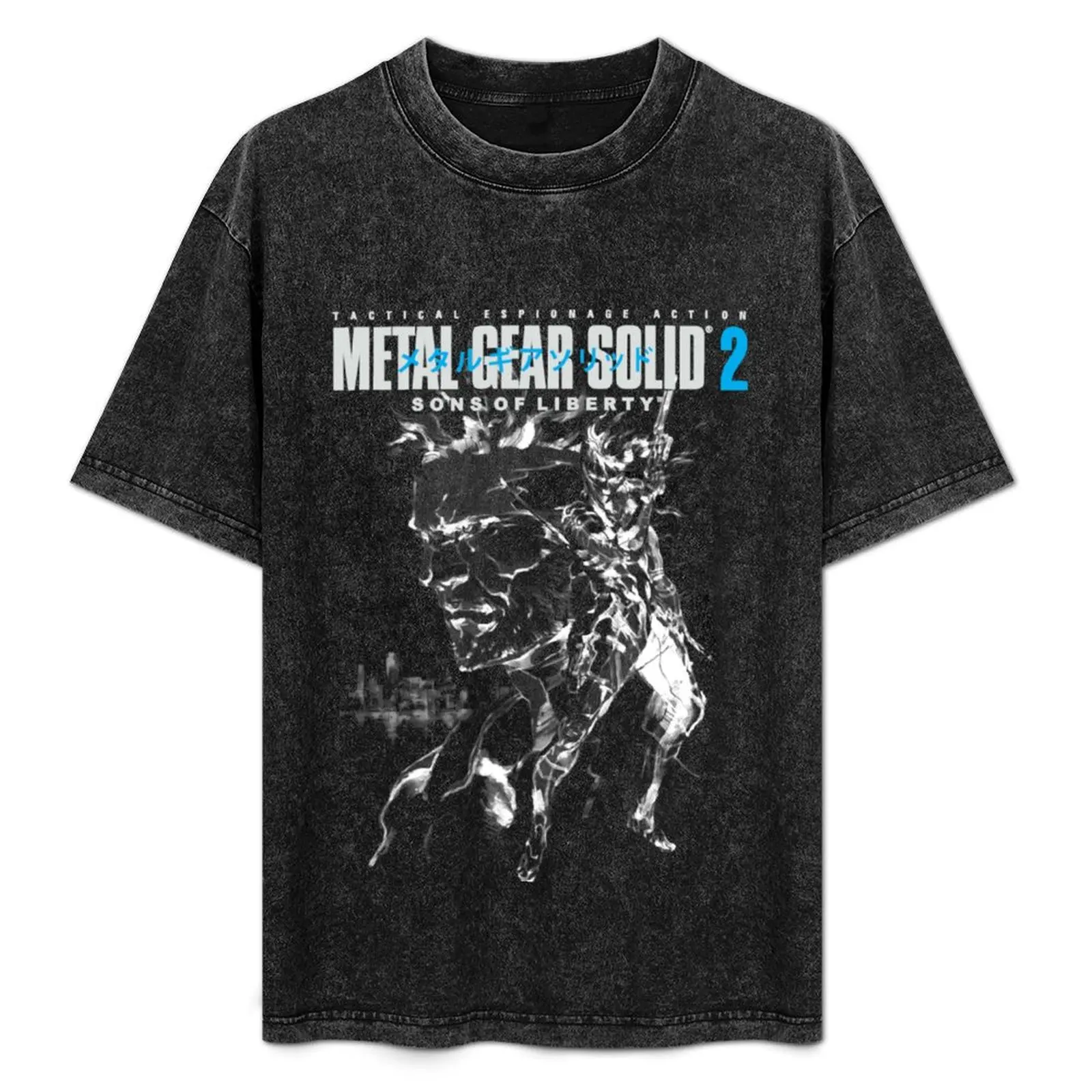 

MGS2 - Bootleg T-Shirt Basic Simple Design Short Sleeve Shirt