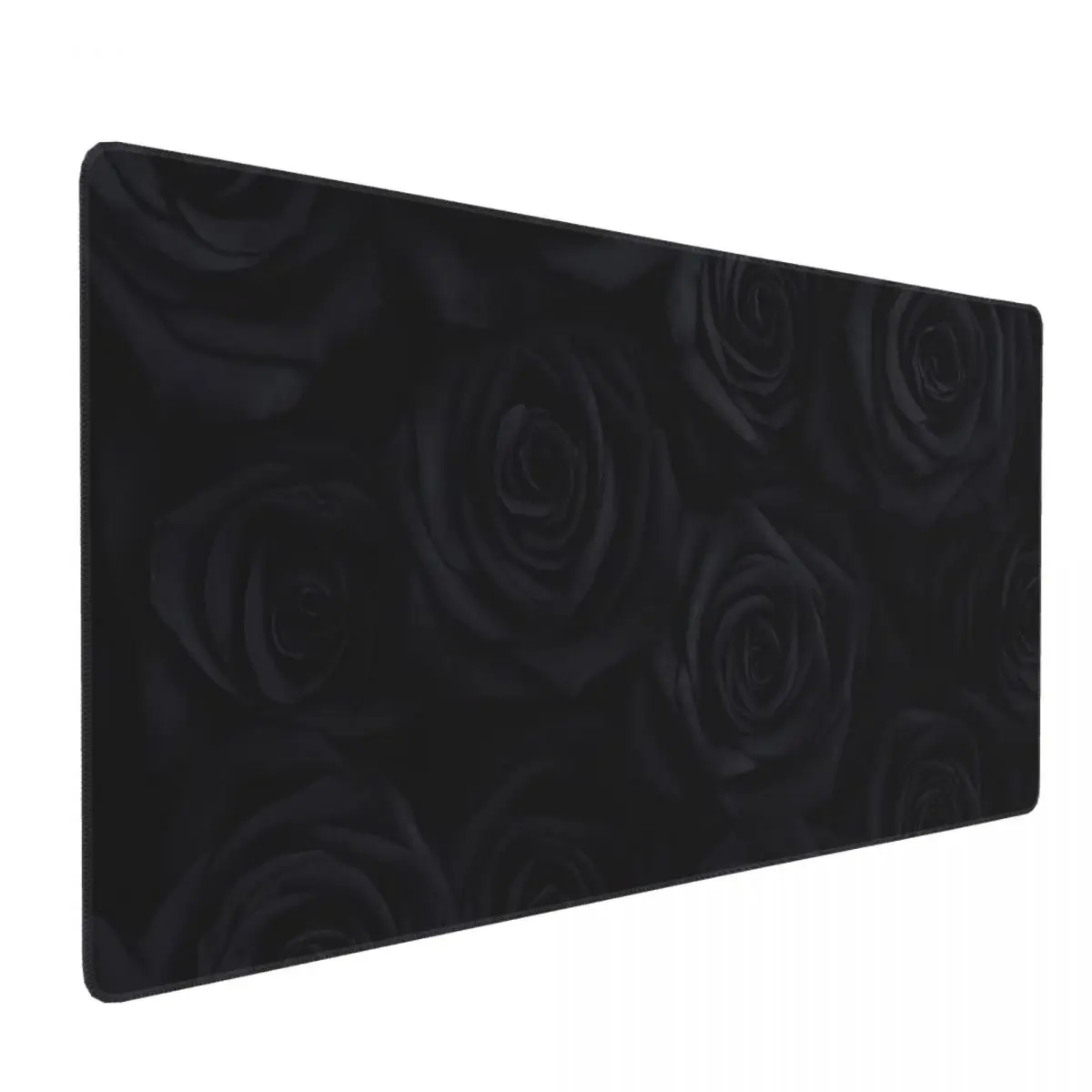 

Large Mouse Pad Matte Black Roses Pattern Gamer PC Laptop Mats Keyboard Carpet Computer Gaming Office Accessories Desk Mat