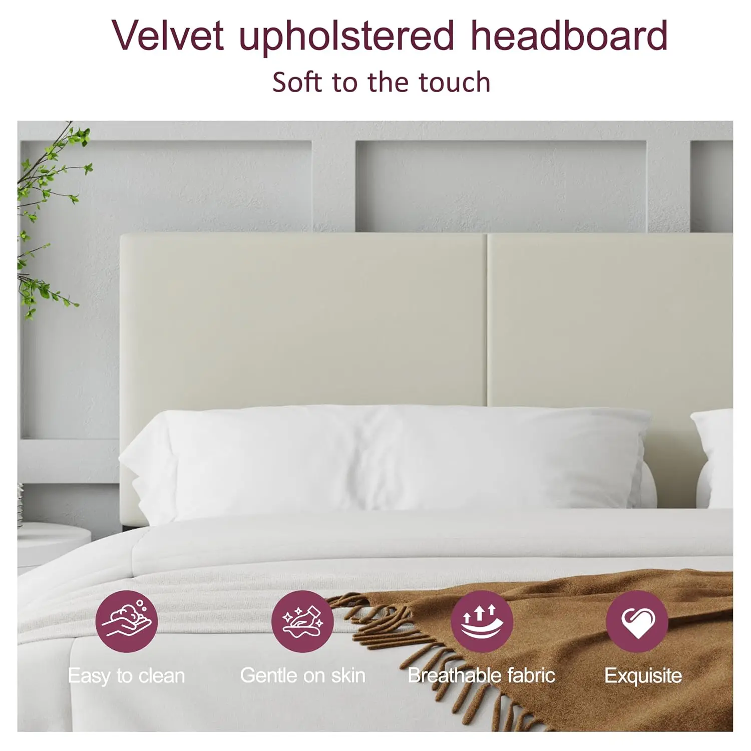 Full Upholstered Platform Bed 5