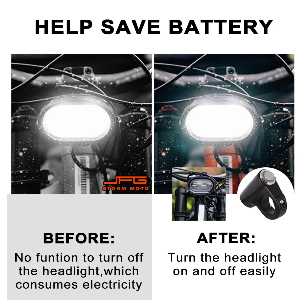 Motorcycle Plug Play Headlight Kill Switch Set For Segway X160 X260 Sur-Ron Surron Light Bee S X Electric Motocross Dirt Bike