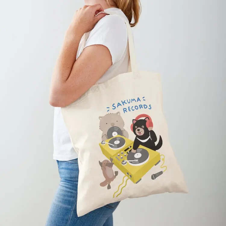 

Sakuma Records! Tote Bag custom bags canvas shopping bag women bag bags luxury women