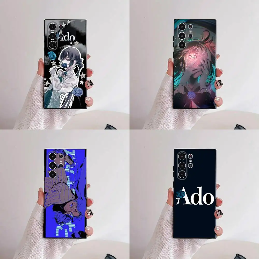 Ado GeGeGe No Kitaro Anime Phone Case For Samsung S25,S24,S21,S22,S23,S30,Ultra,S20,Plus,Fe,Lite,5G Black Cover