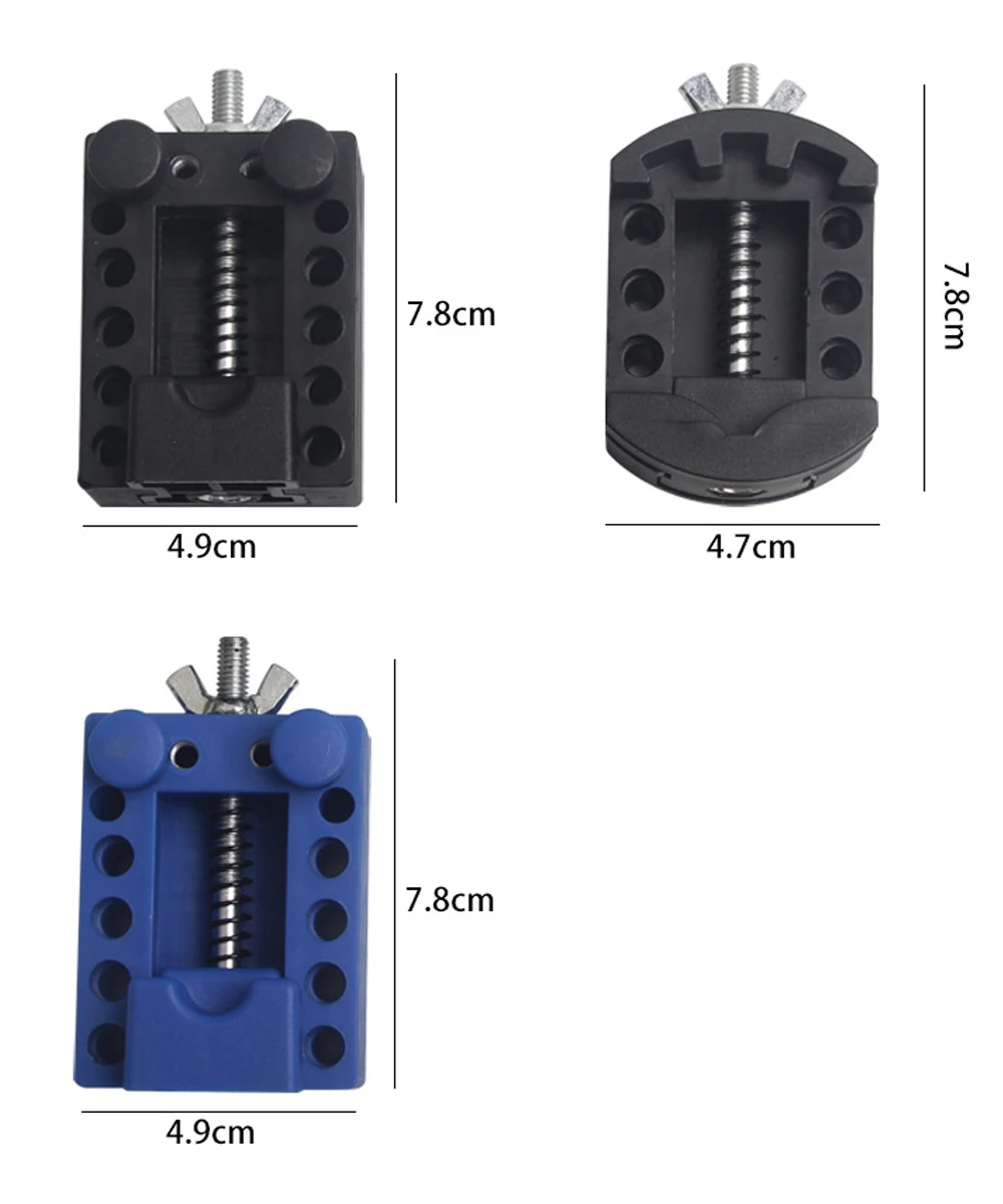 Watch Case Fixing Holder Adjustable Back Opener Vise Movement Dial Fixer Walnut Olive Carving Clamp Watchmaker Tools For DIY