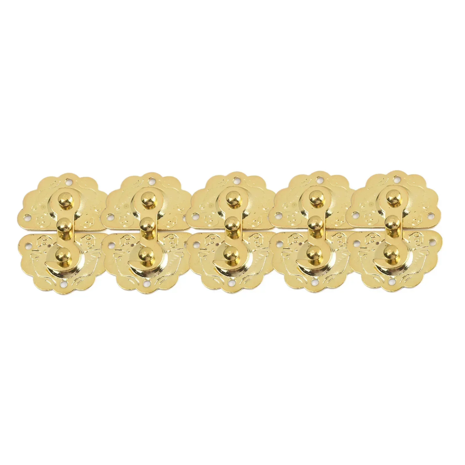 Good Texture Alloy Golden Break Resistant Latch Compact Simple Look Package Contents Strong Enough Box Buckles