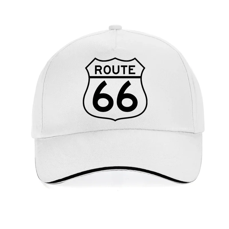 Route 66 Mother Road Baseball Cap Men Women Fashion Letter Hat for Men 100%Cotton Adjustable Snapback Hats Hip Hop Bone