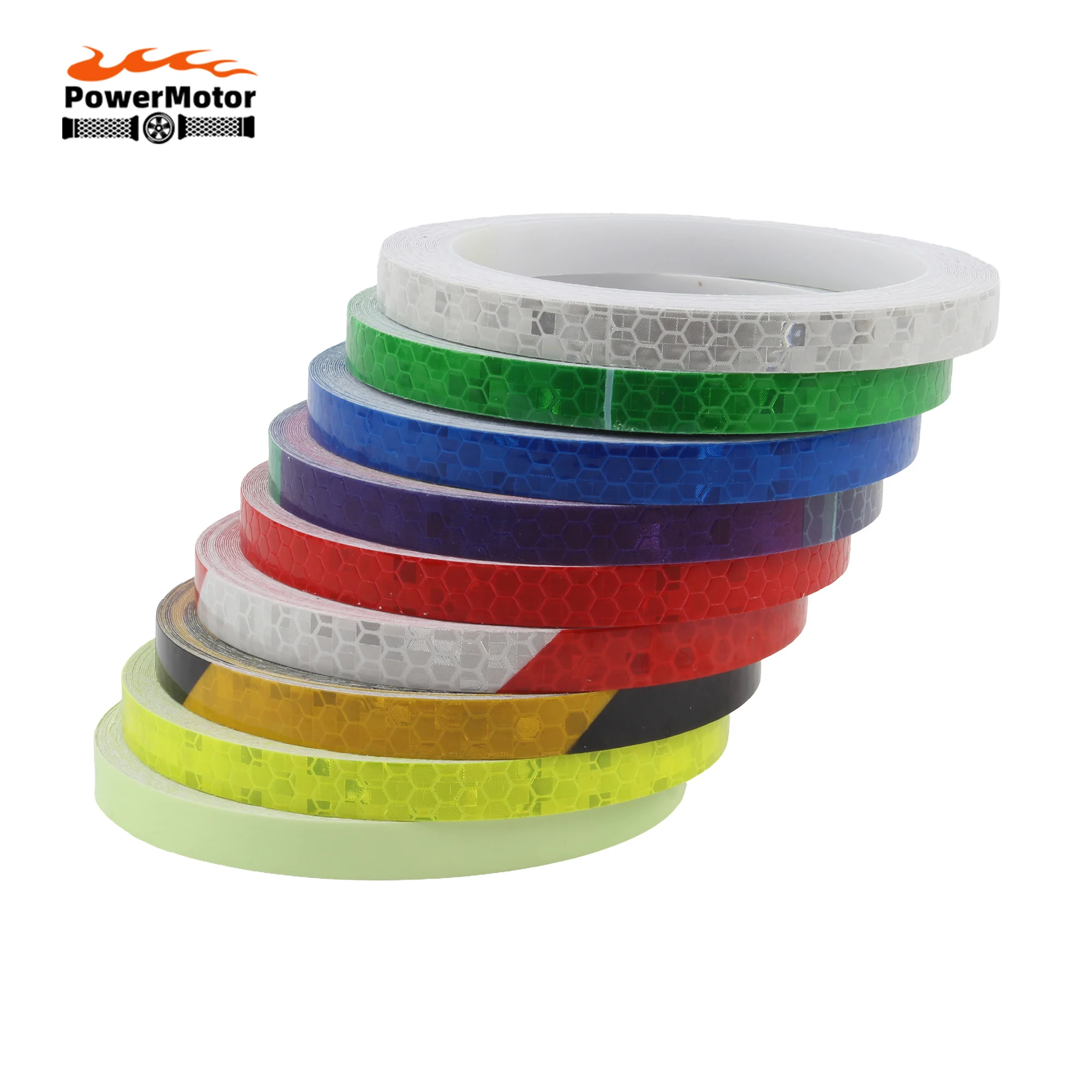 

Motorcycle Reflective Tape Safety Warning Decoration Sticker Reflector Wheels Reflective Stickers Night Driving Safety Tools