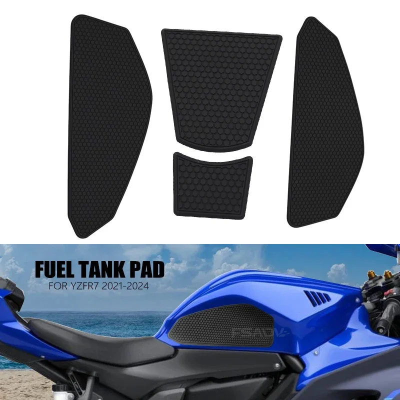 Fit For Yamaha YZF-R7 Fuel Tank Pad YZF R7 R7 2021 2022 2023 2024 Motorcycle Anti Slip Protector Stickers Knee Grip Side Decals