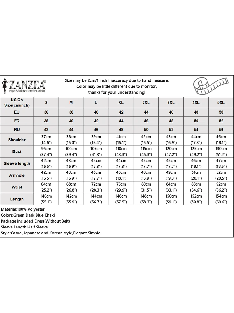 ZANZEA Vrouwen A-lijn Kantoor Dame Vestidos Casual Zomerjurk 2025, Lente Lantaarn Half Mouw Jurken Elegante V-hals Party Gewaden