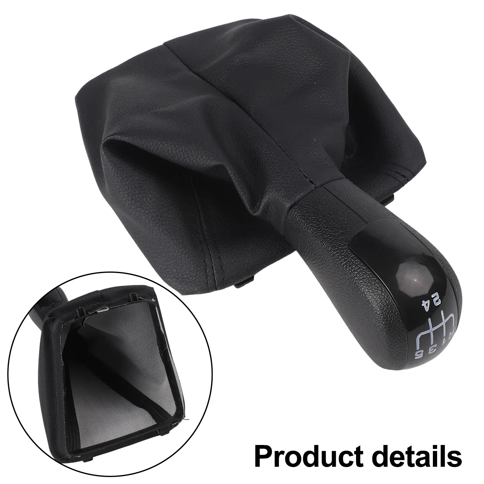 

5 Speed Gear Lever Shift Knob With Leather Boot Replacement For Skoda Octavia 2 A5 2004-2012 Car Accessoies
