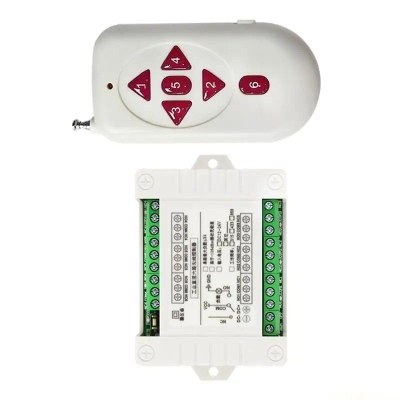 E56B 6Channel Control Switches Board Simple for Car Alarms Security Door 1PC
