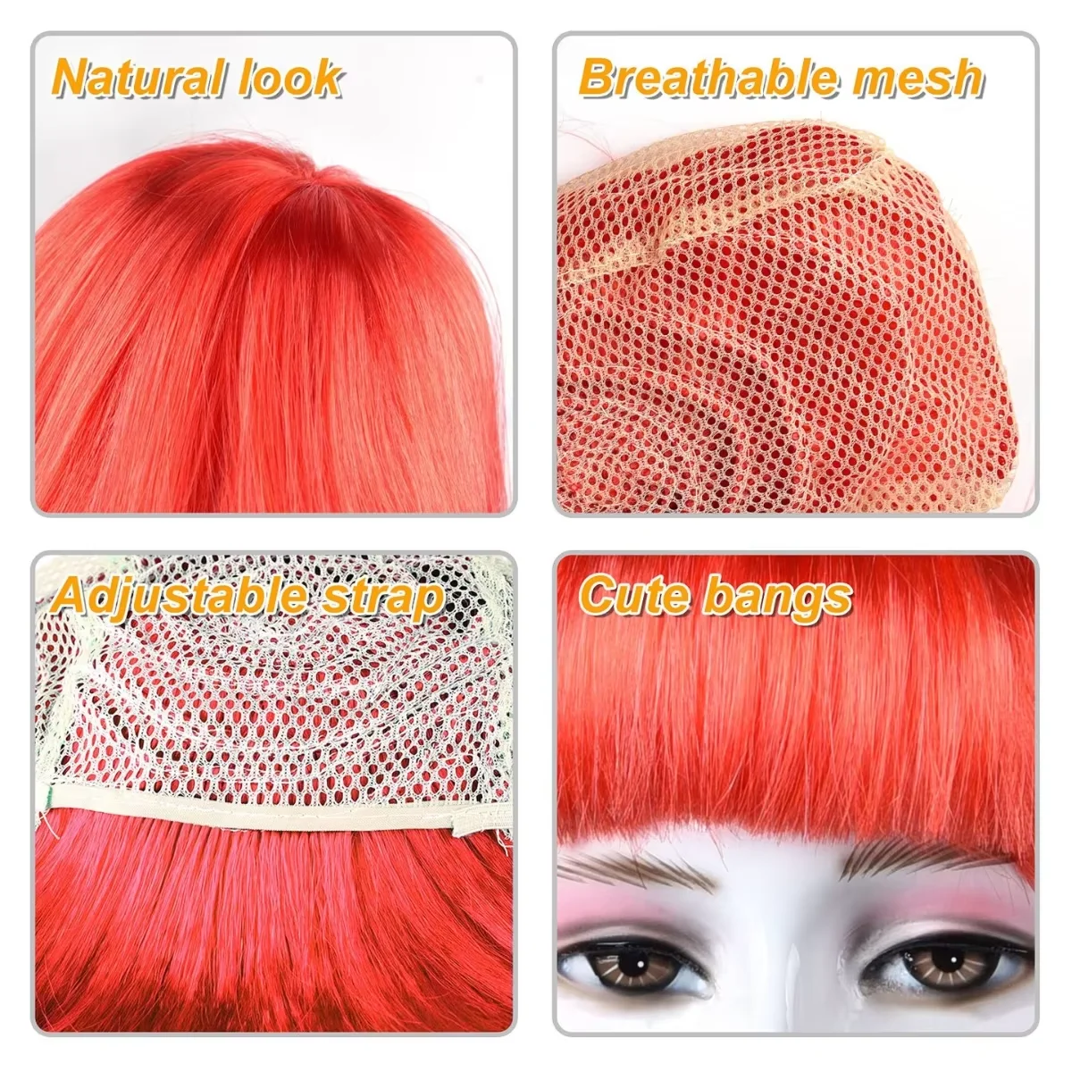 Colorful Bobo Short Hair Wig N - огляд і ціна Cosplay Wig Colored