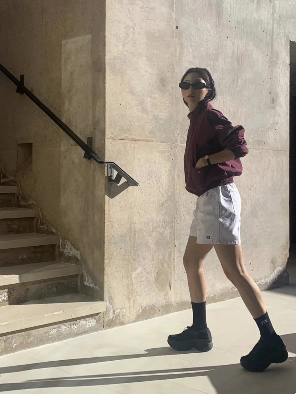 FARVEN Casual Embroidered White Sports Pants Women's Straight Leg ort orts High Waist Cotton Blend Summer Commute Sle