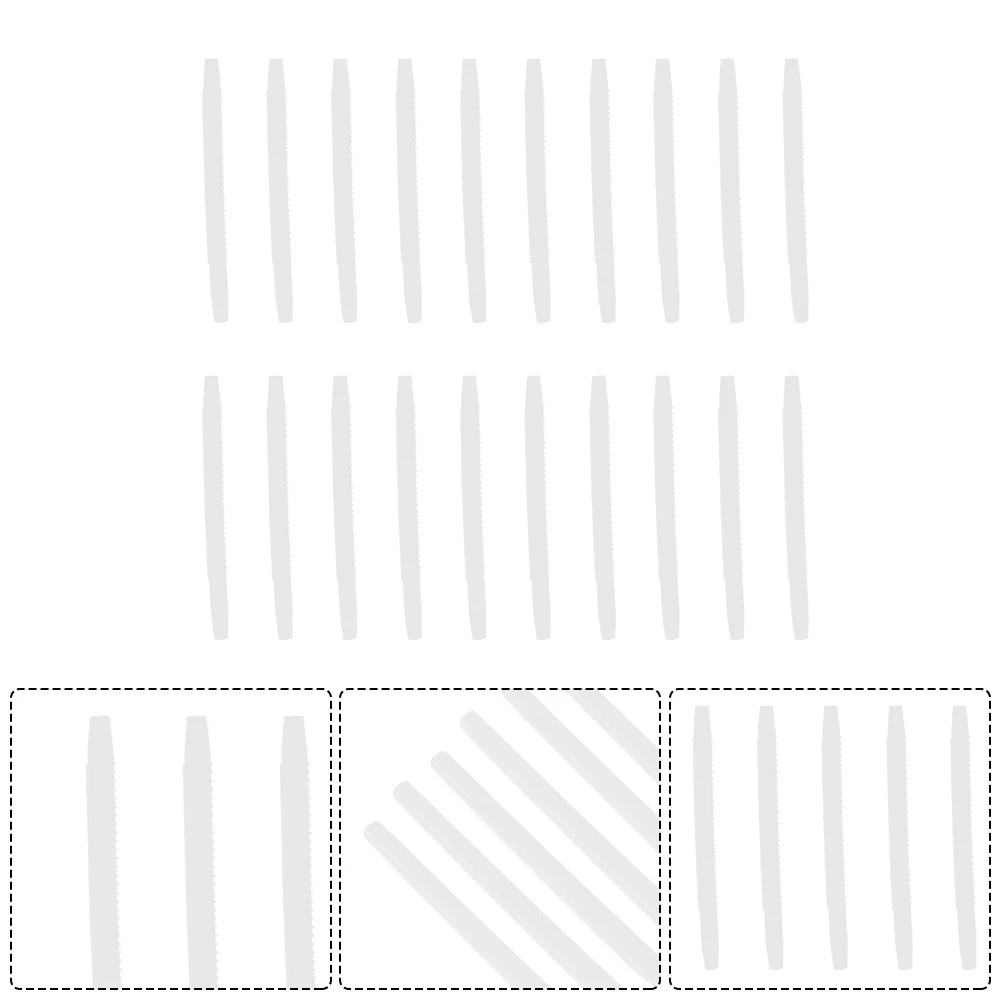 

20 Pcs Clear Glasses Non-slip Feet Anti Pads Silicone Eye Temple Tips Anti-fall Eyeglass Cushions Anti-slip White Bride