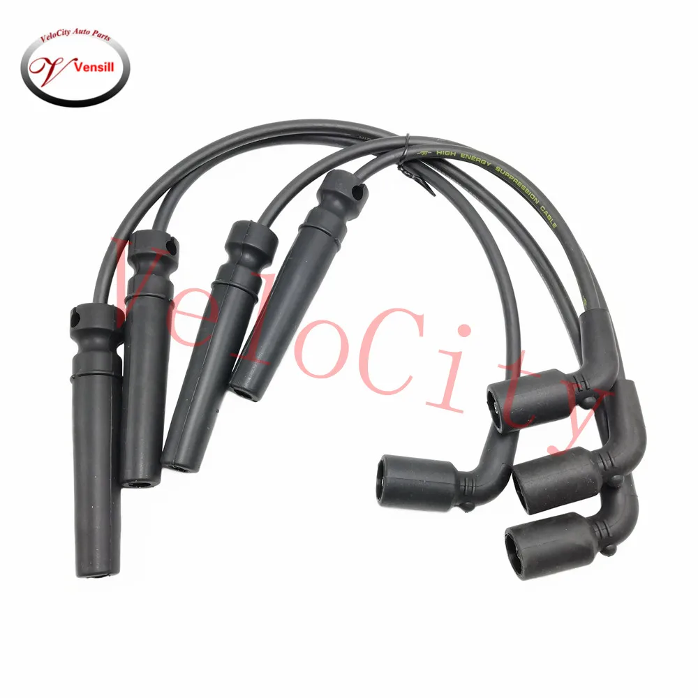 Spark Plug Wire Set Ignition Cable For Chevrolet Aveo Daewoo Pontiac Wave5 Part No# 96211948 96497773