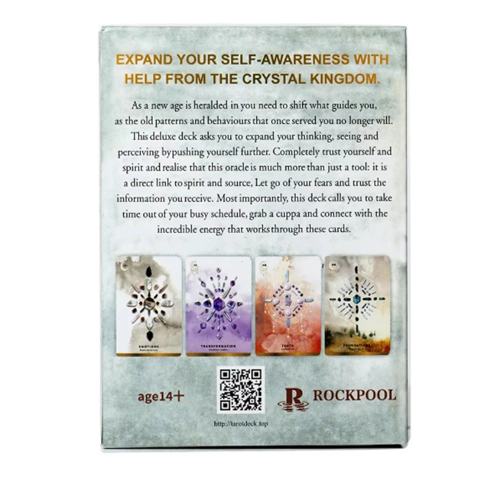 بطاقات التارو العرافة أدوات العرافة الفريدة من نوعها شبكة كريستال أوراكل النسخة الإنجليزية مجلس لعبة مصير العرافة الكهانة