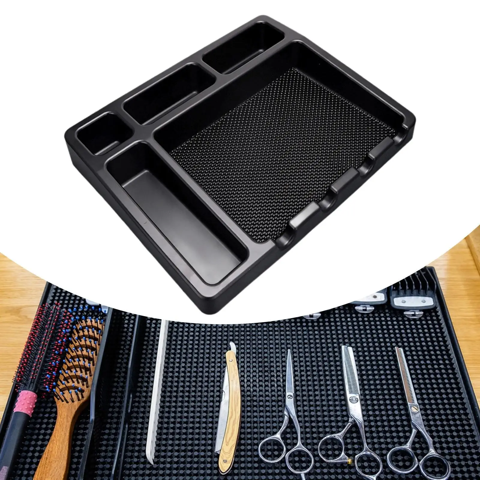 

Hairdressing Tools Tray Simple Multifunctional Barber Tool Organizer Tray
