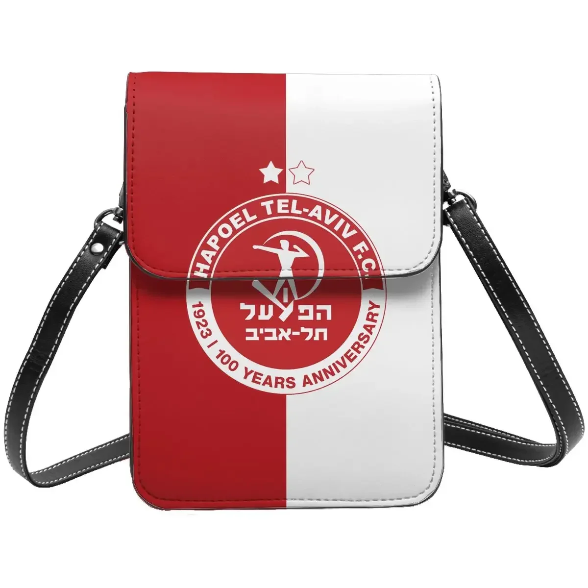 Hapoel Tel Aviv Crossbody Wallet حقيبة الهاتف الخليوي حقيبة الكتف محفظة الهاتف الخليوي حزام قابل للتعديل #1