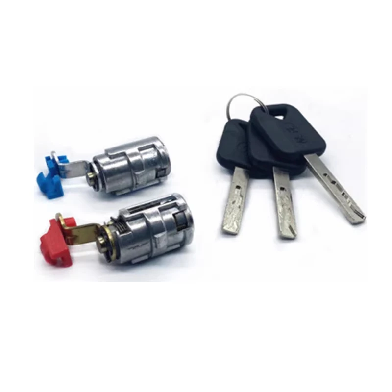 

Left and Right Pair Door Lock Cylinders with 3 Keys for Shaanxi Automobile Delong X3000