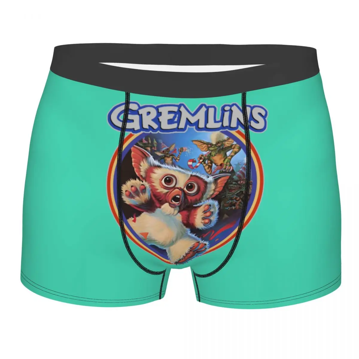 Custom Gremlins 84 Underwear Men Breathable Gizmo 80s Mogwai Monster Retro Sci Fi Boxer Briefs Shorts Panties Soft Underpants