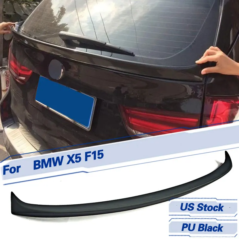 

Задний центральный спойлер (крыло) для BMW X5 F15 2014-2017, матовый черный, из полиуретана, гоночный, для багажника, комплект обвеса, в наличии на складе в США