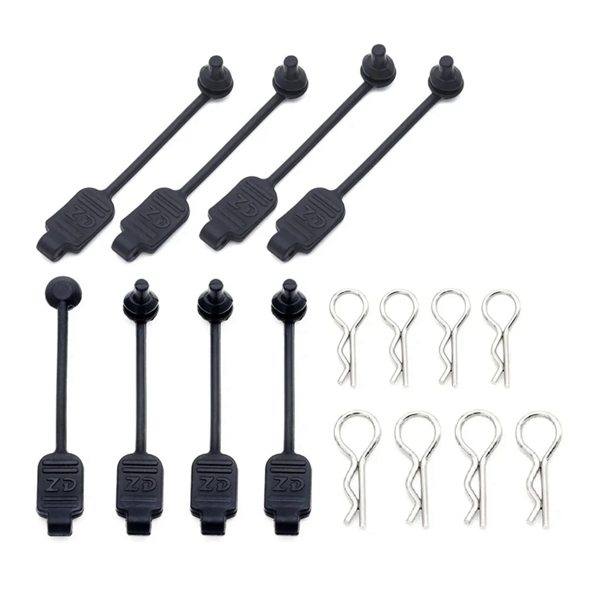 ABUM-16 قطعة RC جسم السيارة كليب المطاط التجنيب قذيفة مشبك ثابت قفل 8301 ل Arrma Losi ZD سباق 1/8 1/10 1/16 المركبات