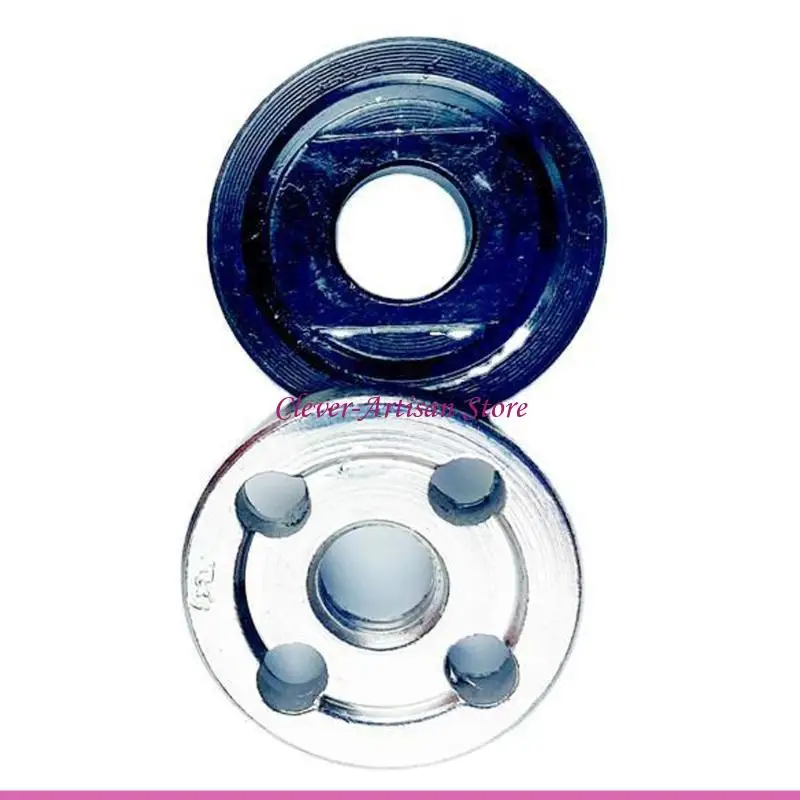 E06B 2pcs/set Grinder Lock Nut Inner Outer Flange Metal Pressure Plate for Type 100 Polishing Machine