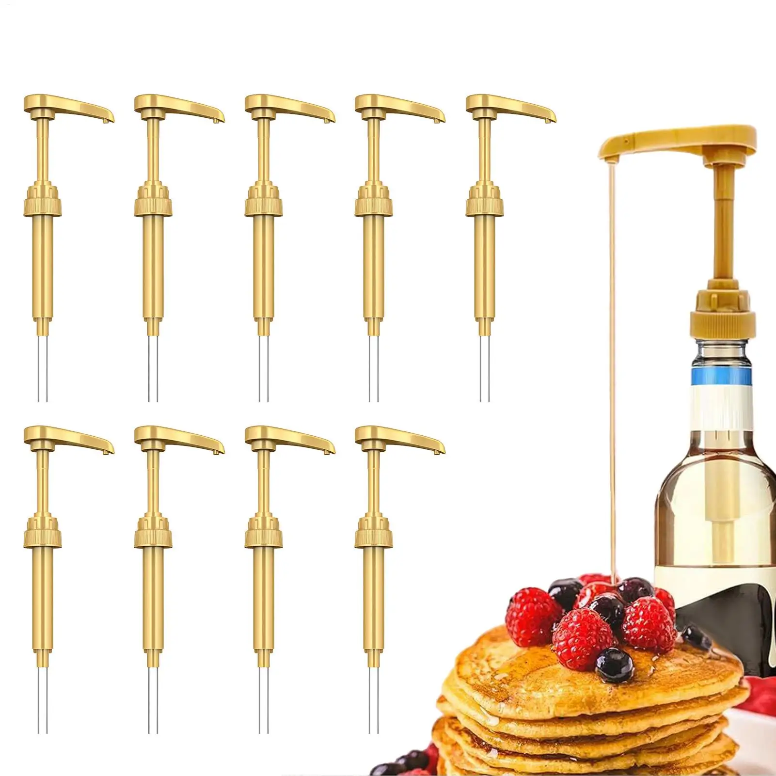 

Насос для сиропа, 10 шт., насос для ароматизации кофе, детали для дозатора сиропа, подходят для 750 мл для дома, вечеринки, отеля, ресторана, кухни, бара, путешествий