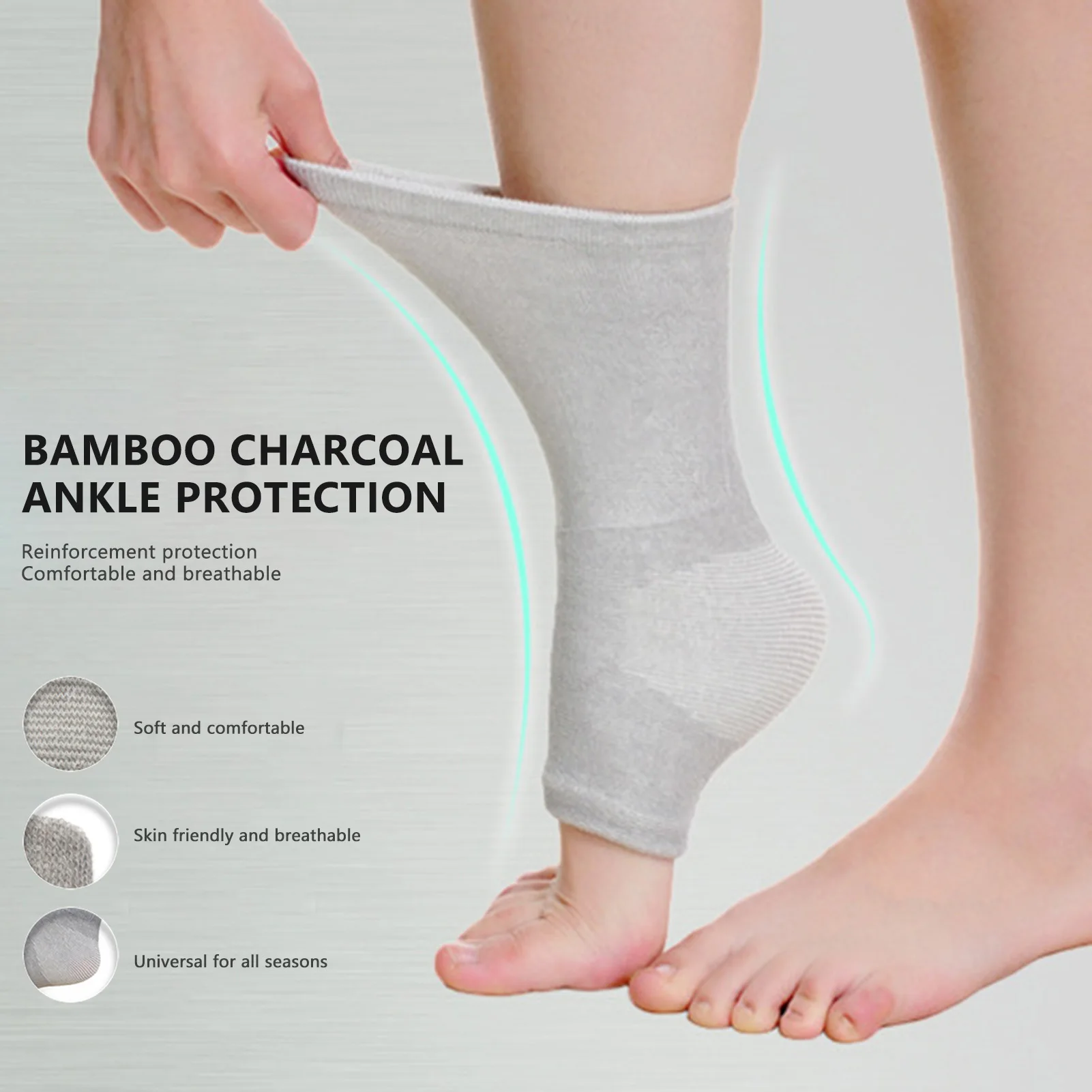 New Hot Man Sports Ankle Support Sleeve Fitness Exercise Foot Joint Ankle Protector Suitable for Volleyball Basketball