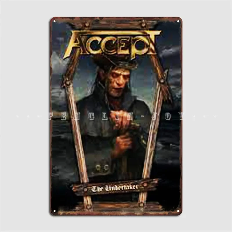 The Accept Band Metal Plaque Poster Pub Garage Club Designing Garage Decoration Tin Sign Posters