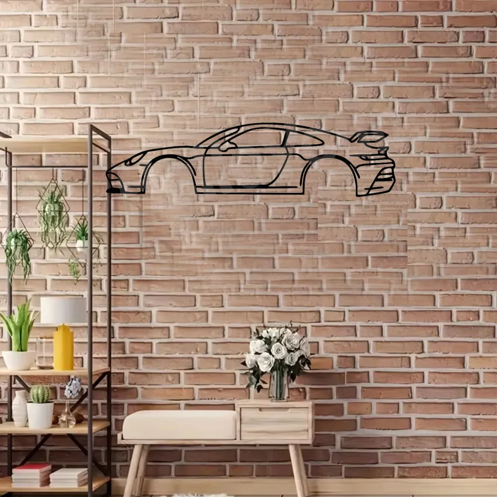 Exquisite Wall Decoration for Sports Car: The Hot Border Metal Line and Premium Iron Ornaments for Decorative Excellence