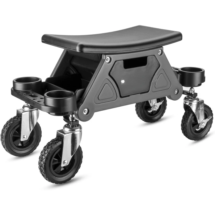 

Big Wheel Rolling Seat, Off-Road Series, Locked in Tool Trays, Heavy-Duty Wheels for Gravel and Rocks - Grey 642965ECE