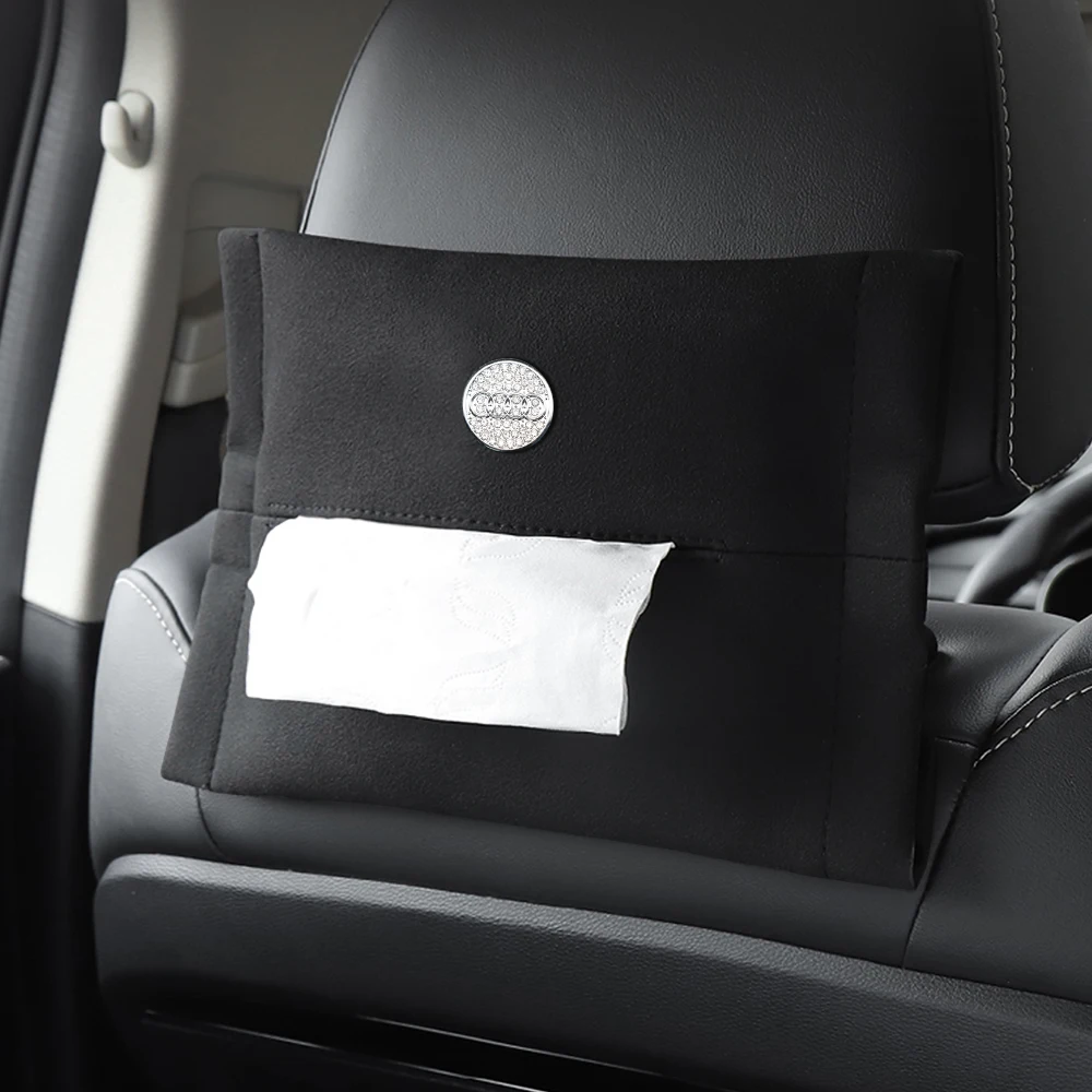 

Car Interior Tissue Bag Decorative Storage Box Accessories Suitable For Audi A3 A4 A5 A6 A7 B5 B6 C5 C6 8p 8v 8l Q2 Q3 Q5 Q8 Tt