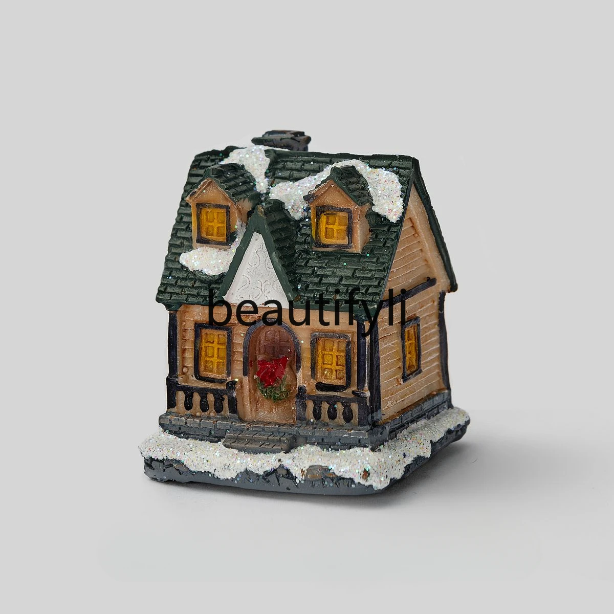 The glowing little house accompanies you for the winter! Cure the night light ornament Christmas gift