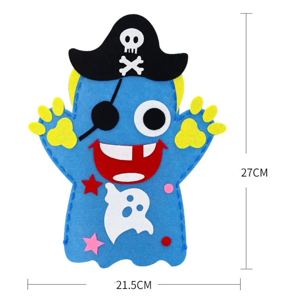 パズルバット DIY ハンドパペットキット カボチャ人間の骨格ハンドパペット キャンディーを求める漫画 ハロウィンパペット 子供へのギフト