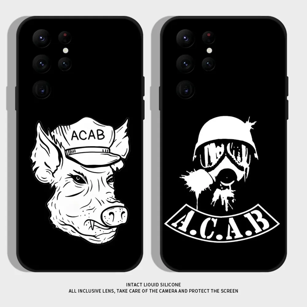 

All Cops Are Bastards ACAB 1312 Phone Case For Samsung S24,S22 Ultra,S20,S30 plus,S22 plus,S23,S30 ultra 5G Silicone Cover