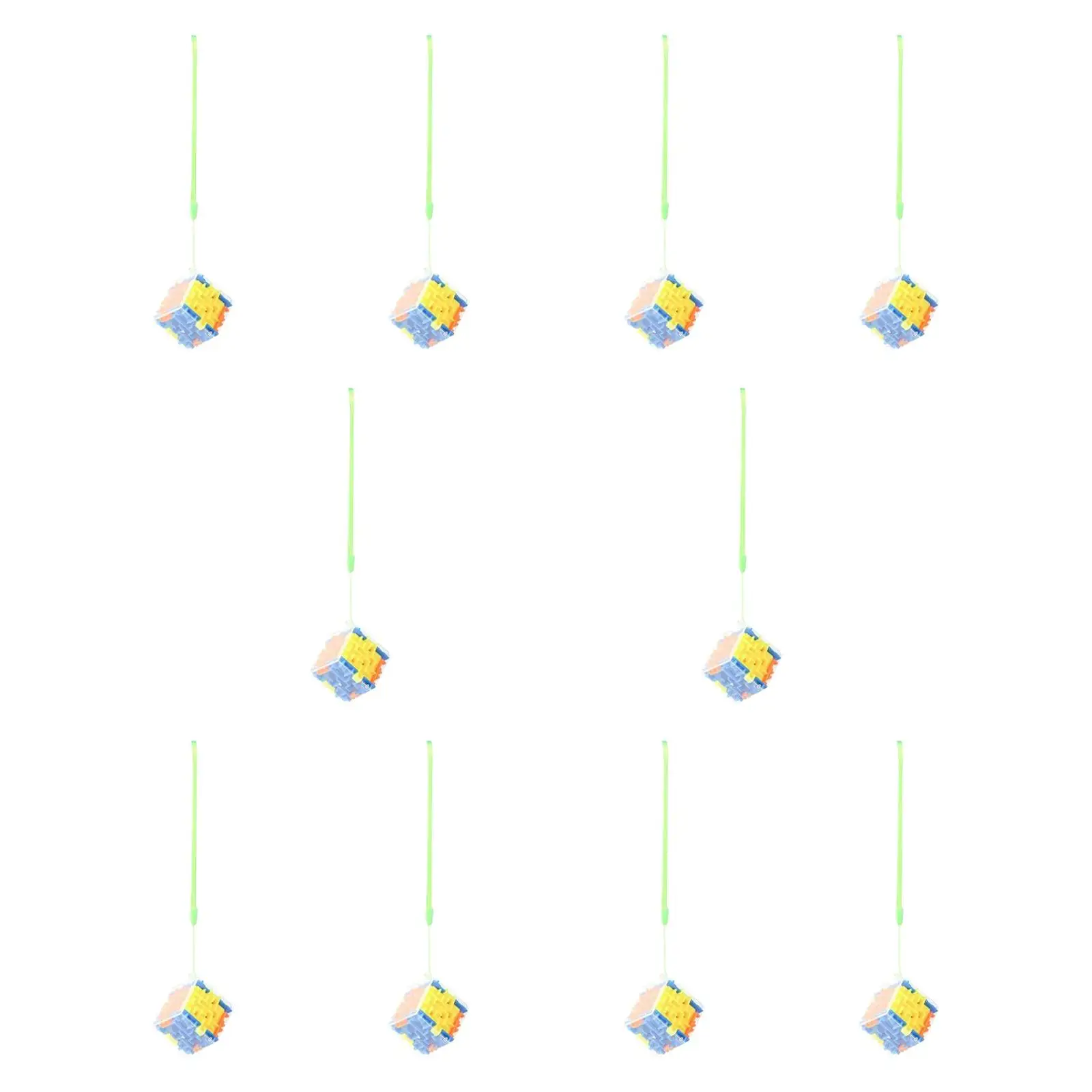 10x Labyrinth-Puzzle-Spielzeug, Feinmotorik, 3D-Würfelbox für Reisen, Valentinstag, Kinder