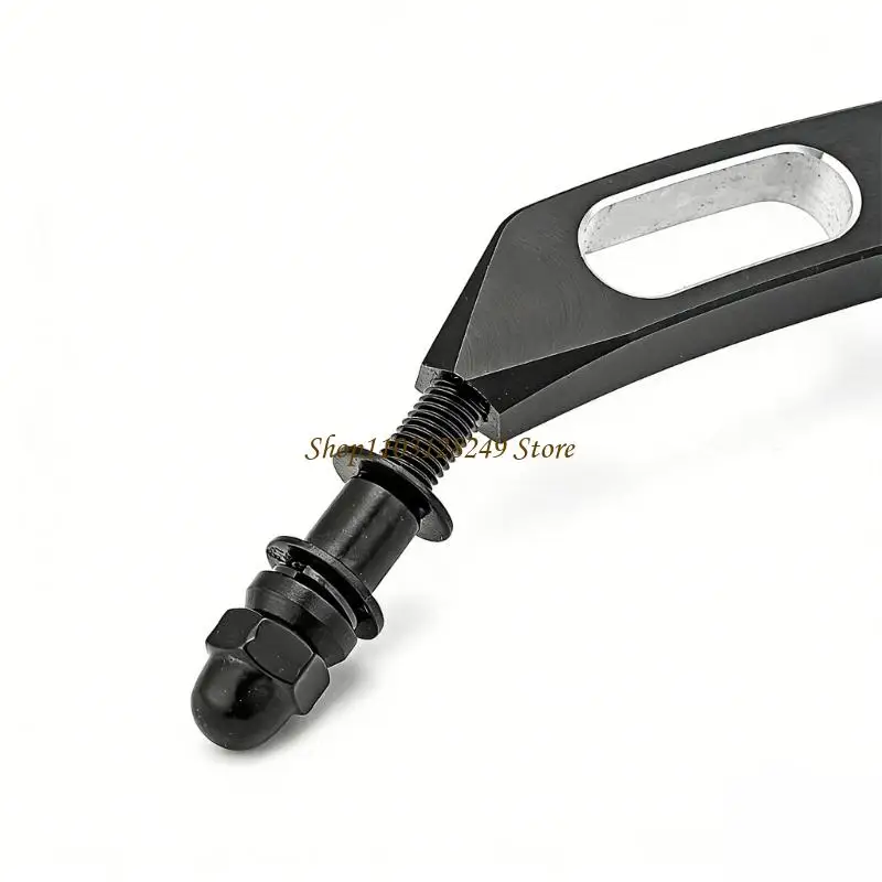 N5KD 2 Items Slotted Stem Design 8mm Motorcycle Mirrors With Transparent Glass For Tourers