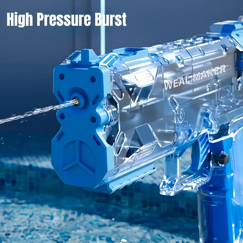 Gesimuleerde Vlam Kids Elektrische Waterpistool Sensor Lichten Hoge Druk Automatisch Waterpistool Kinderen Zomer Strand Zwembad Speelgoed