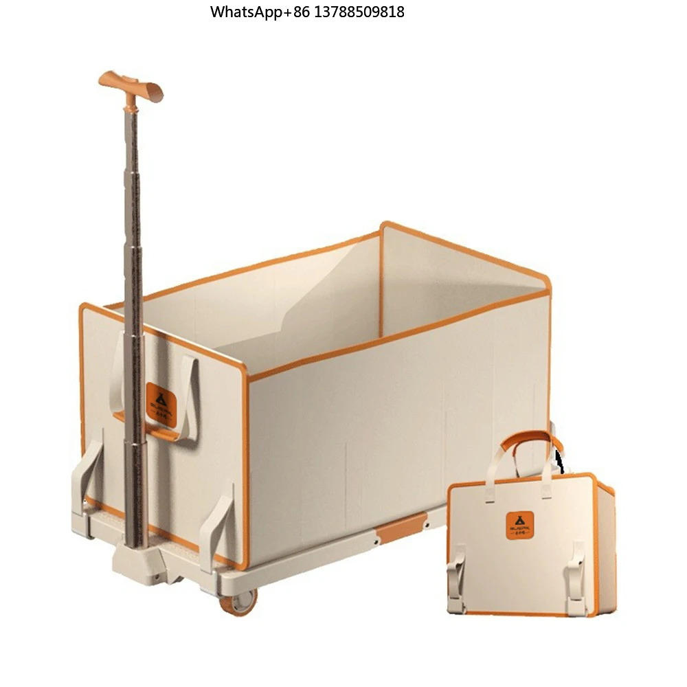 The 3-in-1 Foldable Camper Converts Into a Picnic Table and Suitcase with 100L of Storage Space on All-terrain Wheels