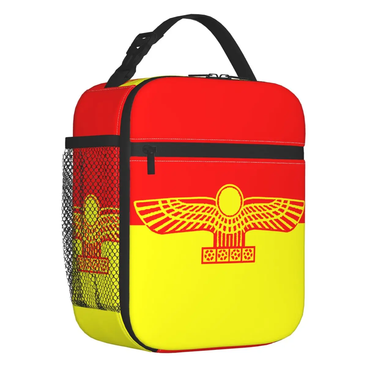 Custom Aramean Suryoyo Flag Lunch Bag Women Cooler Warm Insulated Lunch Box for Kids School