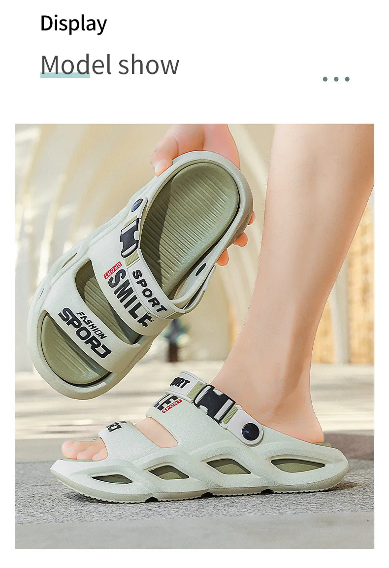 Herren-Sommer-Outdoor-Sandalen – Rutschfeste, geruchsabweisende Freizeit- und Fahrersandalen, ultraweiche Cloud-Comfort-Strandslipper für Herren – Detail 10